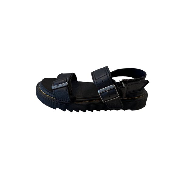Dr.Martens Kid's Kyle Sandals Size 1 EU 32 Black Leather Upper Rubber Sole - Picture 7 of 10